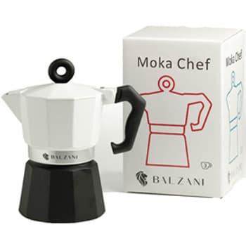 Cafeteira Moka Café Chef BALZANI Branco/Preto