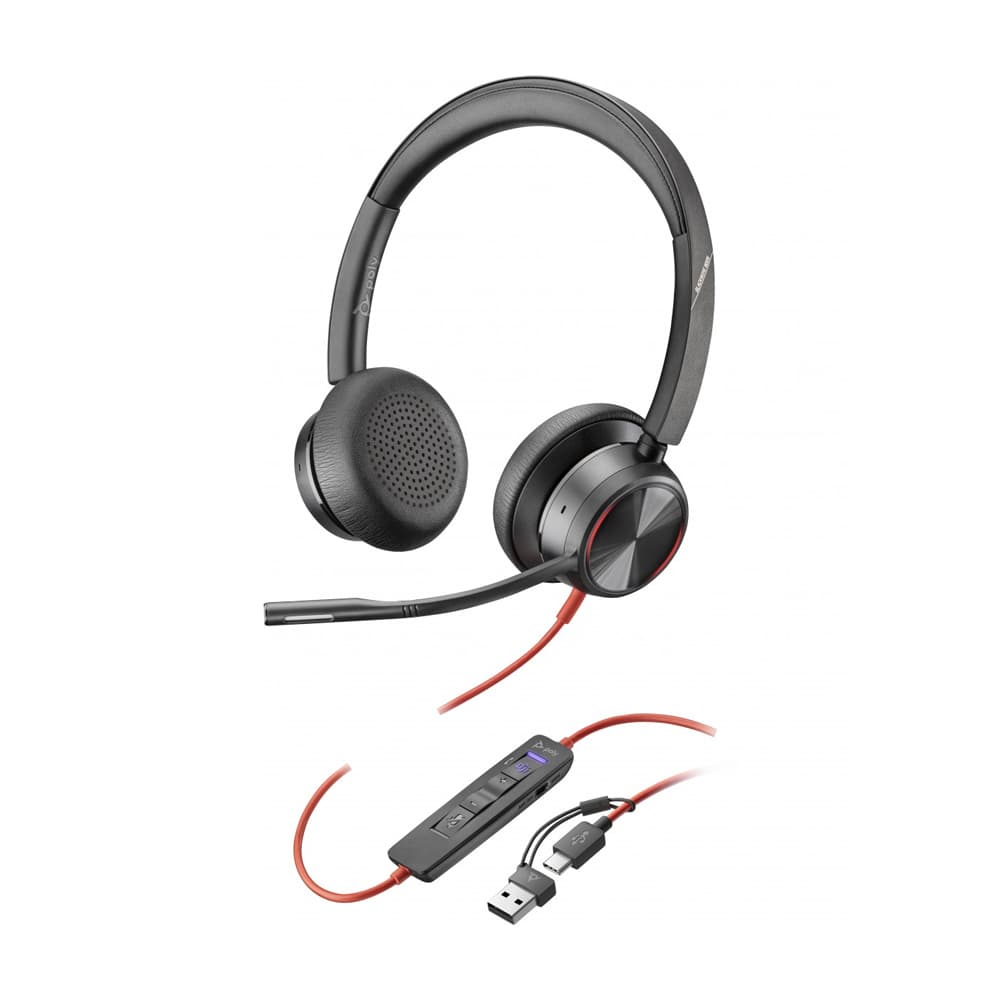 Headset Poly USB-C Headset +USB-C/A Adaptador