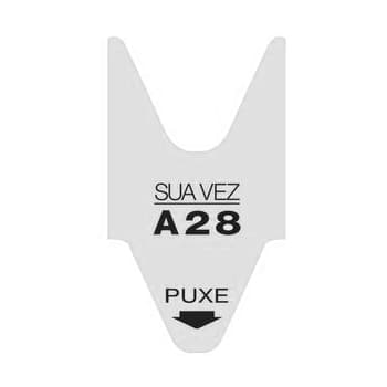 Rolos Senhas Marcação de Vez Cor Branco Rolo 1un (2000un)