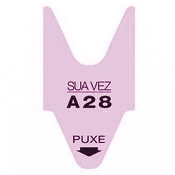 Rolos Senhas Marcação de Vez Cor Rosa Rolo 1un (2000un)