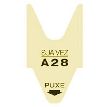 Rolos Senhas Marcação de Vez Cor Amarelo Rolo 1un (2000un)