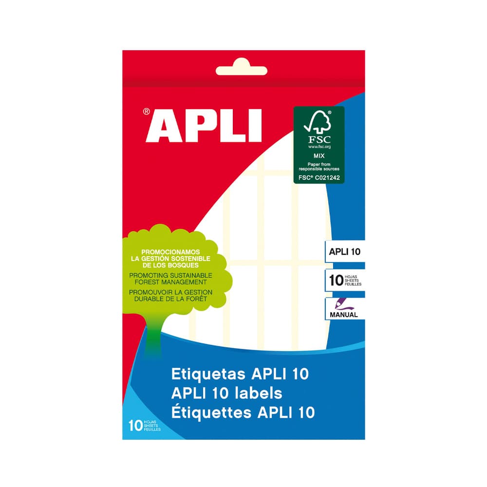 Etiquetas 013x040mm 10Fls A5 01637 Apli 280un