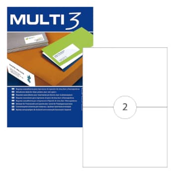 Etiquetas 210x148mm 100Fls A4 Multi3 200un