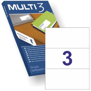 Etiquetas 210x099mm 100Fls A4 Multi3 300un