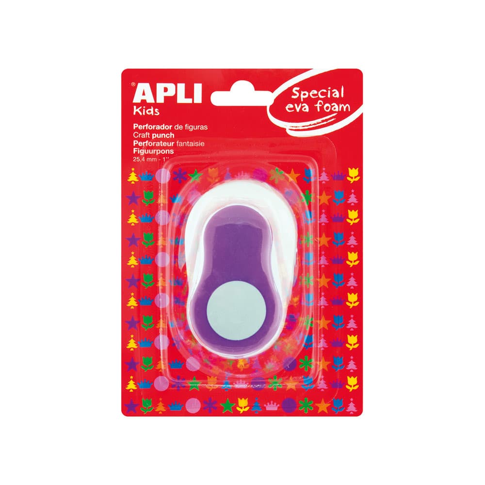 Furador Apli forma em Redondo Lilás