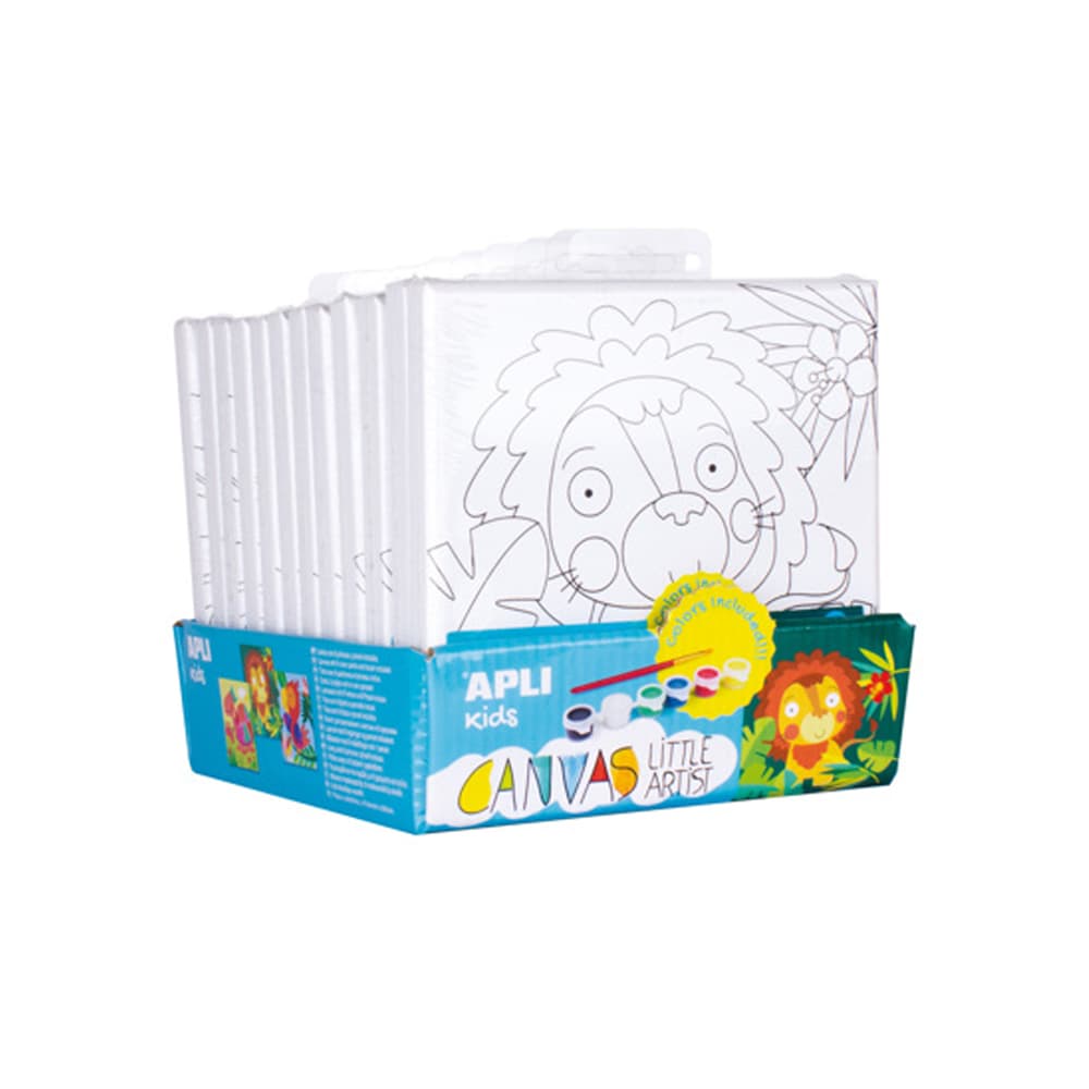 Telas Desenhos Animais 15x15cm Apli Kids Expositor 12un