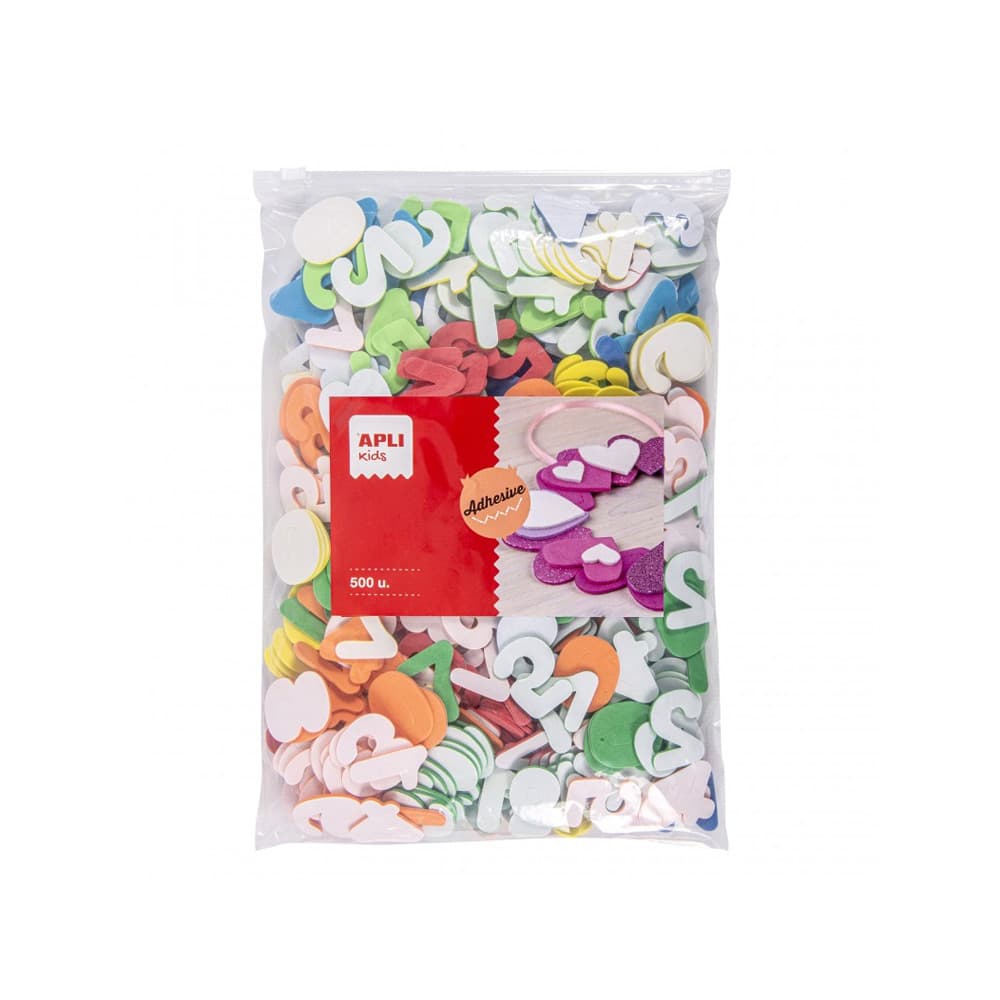 Numeros Adesivos Goma Eva Cores Sortidas 500un