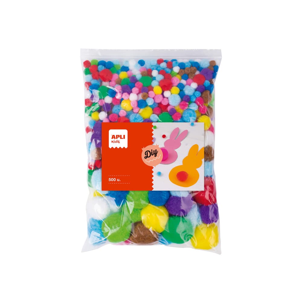 Pom Pom Apli Cores Sortidas 500un