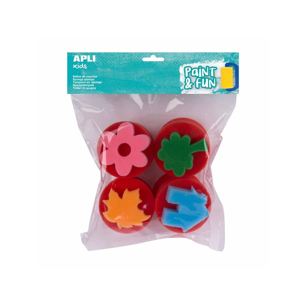 Esponja Carimbo Pintura Apli Kids Paint & Fun 4un