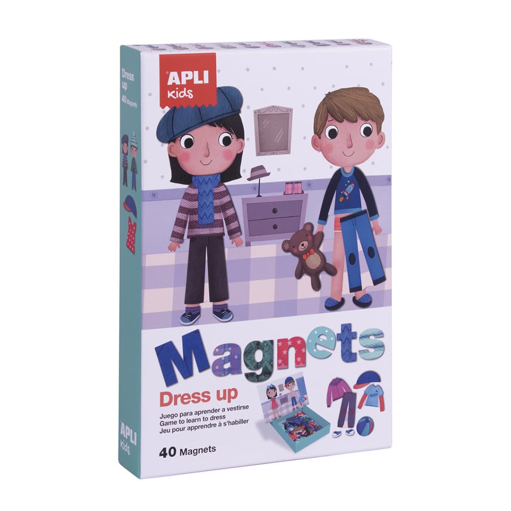 Jogo Educativo Magnético Apli Vestuário 40 Peças