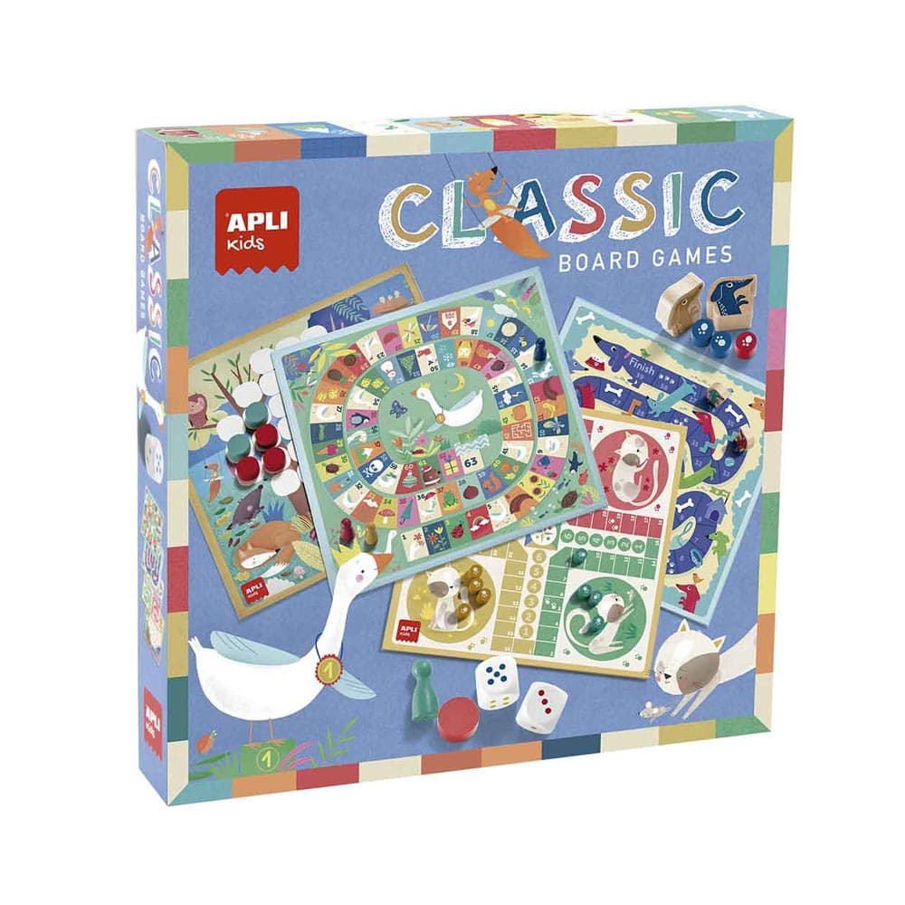 Jogo Apli Kids Clássico Tabuleiro 4 em 1