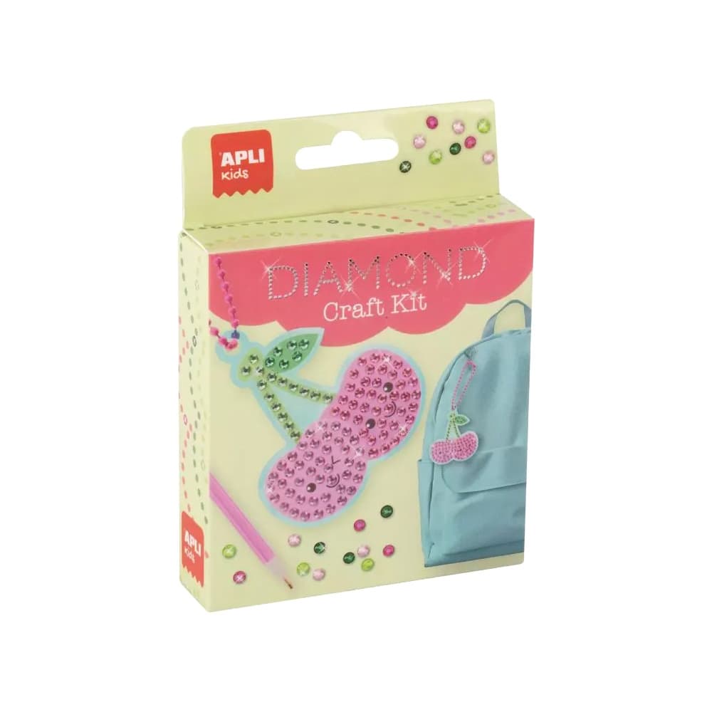 Kit Craft Adereço Diamond Cereja Apli Kids
