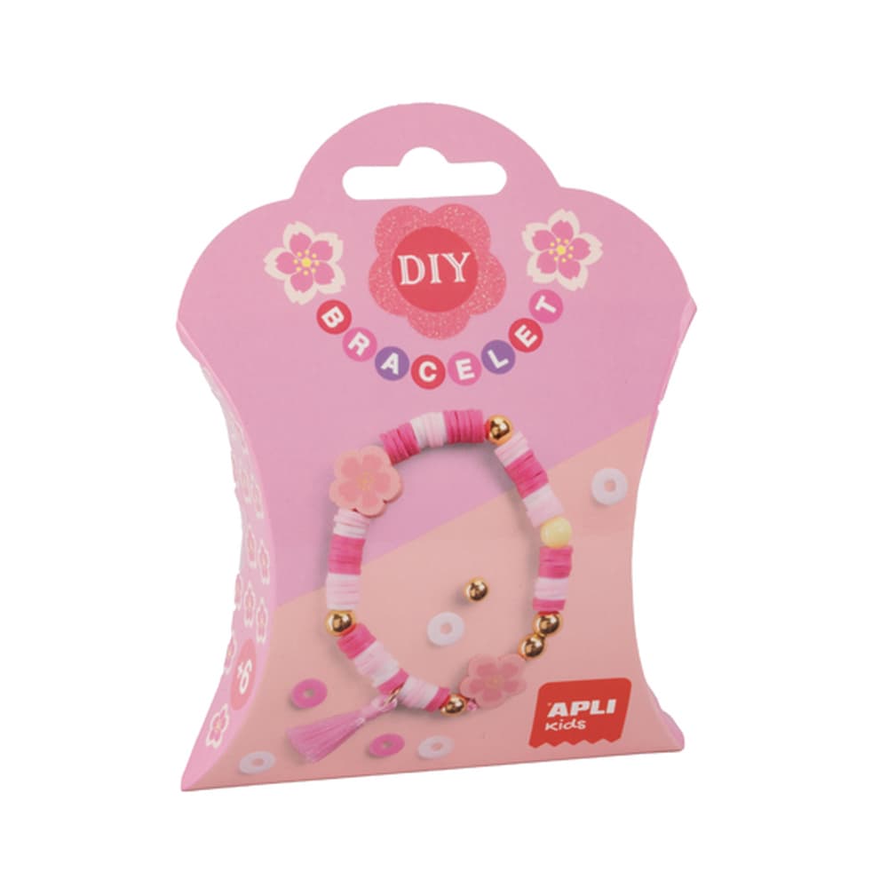 Kit Pulseiras Pink Flower Apli Kids