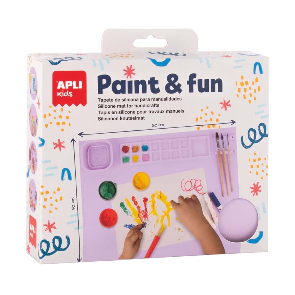 Tapete Lavável de Silicone para Pinturas Lilás