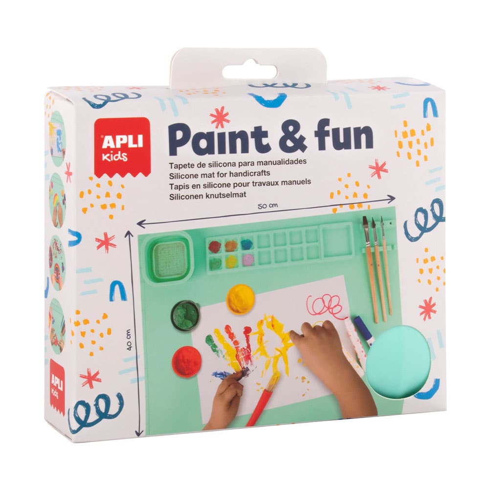 Tapete Lavável de Silicone para Pinturas Verde