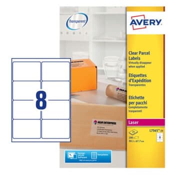 Etiquetas Expedição 099,1x067,7mm 25Fls Transp. Avery 200un
