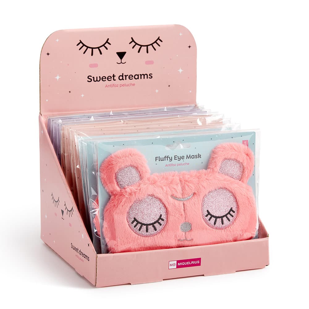 Máscara para Dormir Peluche Sweet Dreams Expositor 12un