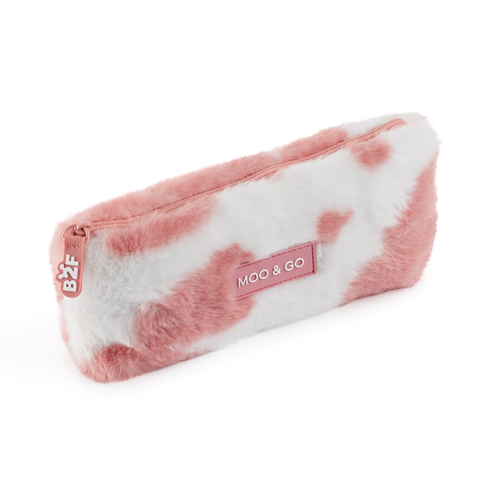 Estojo Peluche Moo/Go Rosa