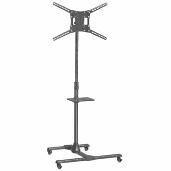 Suporte Chão TV 13-83 Pol com 1 Prateleira Ajustável