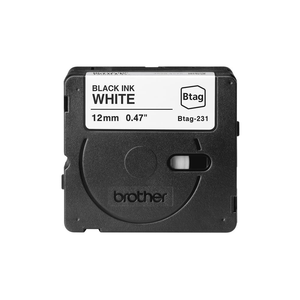 Fita Btag231 12mmx4mts Branco/Preto