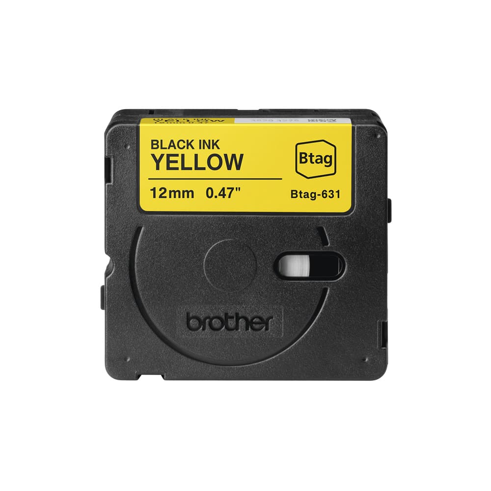Fita Btag631 12mmx4mts Amarelo/Preto