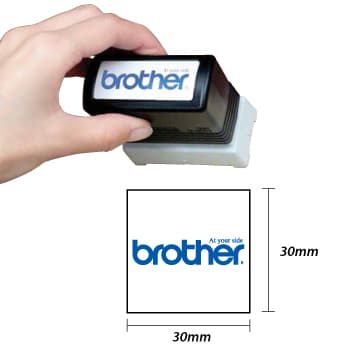 Carimbo 30x30mm Preto Brother PR3030B6P 6un