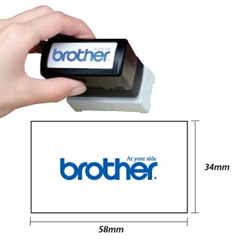 Carimbo 34x58mm Azul Brother PR3458E6P 6un