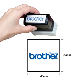 Carimbo 40x40mm Verde Brother PR4040G6P 6un