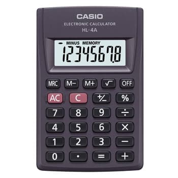 Calculadora de Bolso Casio HL4A 8 Digitos