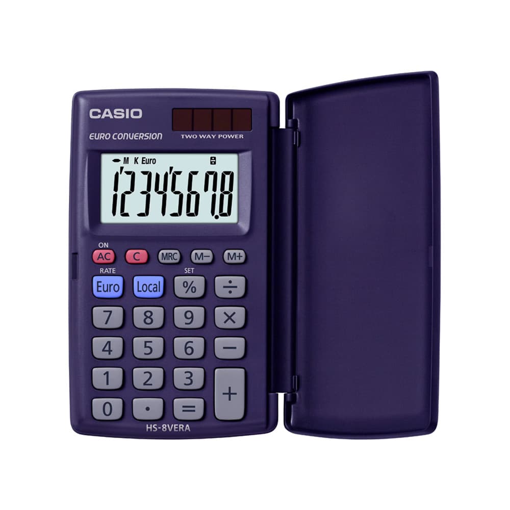 Calculadora de Bolso Casio HS8VERA 8 Digitos Azul