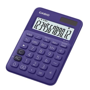 Calculadora Secretária Casio MS20UCPL Roxo 12 Dígitos
