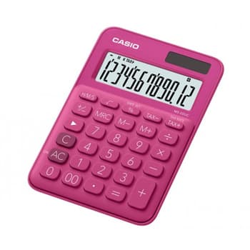 Calculadora Secretária Casio MS20UCRD Vermelho 12 Dígitos