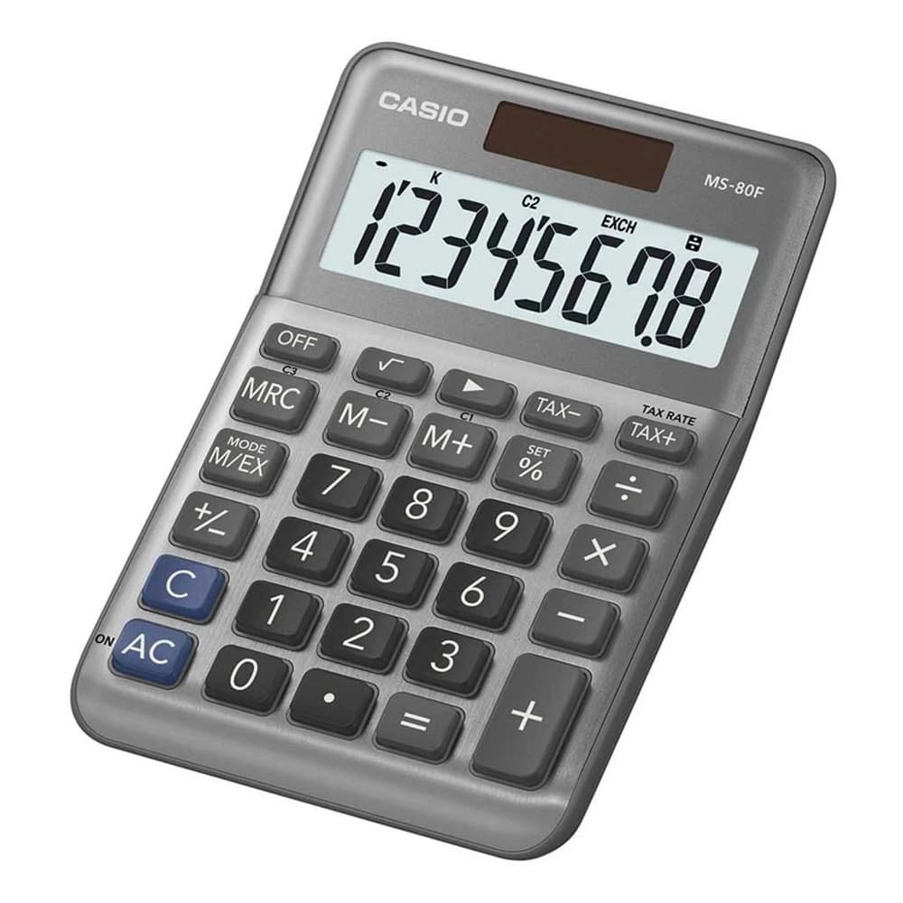 Calculadora Secretária Casio MS80F 8 Dígitos