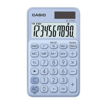Calculadora de Bolso Casio SL310UCLB Azul Claro 10 Digitos