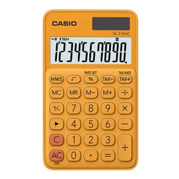 Calculadora de Bolso Casio SL310UCRG Laranja 10 Digitos