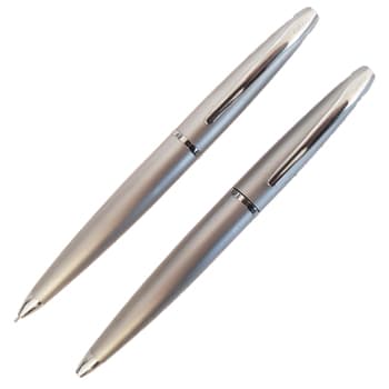 Esferográfica + Lapiseira Cross ATX Cromado Fosco