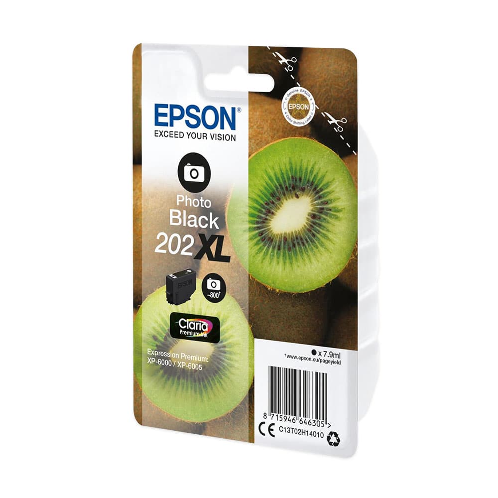 Tinteiro Epson 202XL Preto Foto C13T02H14010 7,9ml