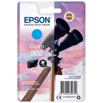 Tinteiro Epson 502 Azul C13T02V24010 3,3ml
