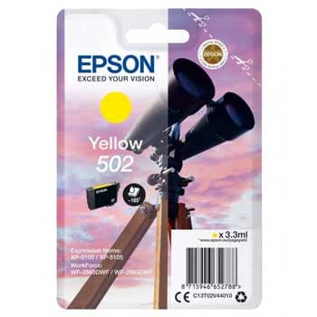 Tinteiro Epson 502 Amarelo C13T02V44010 3,3ml