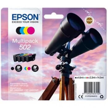 Pack Tinteiros Epson 502 4 Cores C13T02V64010