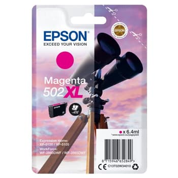 Tinteiro Epson 502XL Magenta C13T02W34010 6,4ml
