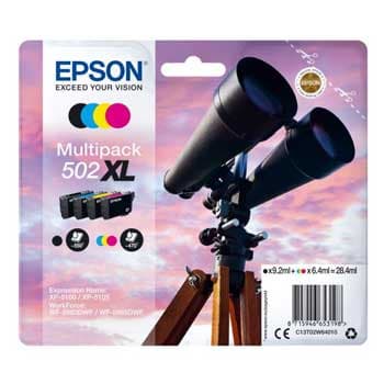 Pack Tinteiros Epson 502XL 4 Cores C13T02W64010