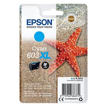 Tinteiro Epson 603XL Azul C13T03A24010 4ml
