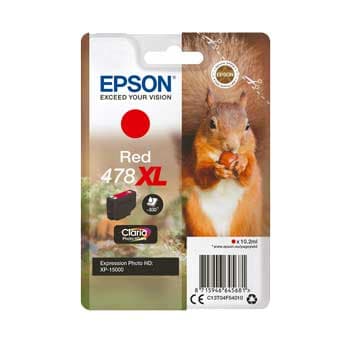 Tinteiro Epson 478XL Vermelho Foto C13T04F54010 10,2ml