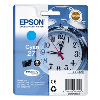 Tinteiro Epson 27 Azul C13T27024010 3,6ml