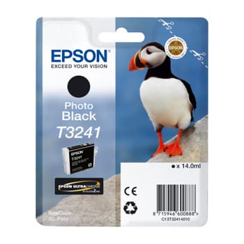 Tinteiro Epson T3241 Preto Foto C13T32414010 14ml 4200 Pág.