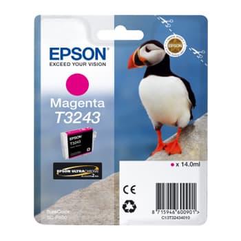 Tinteiro Epson T3243 Magenta C13T32434010 14ml 980 Pág.