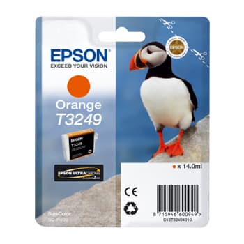 Tinteiro Epson T3249 Laranja C13T32494010 14ml 980 Pág.