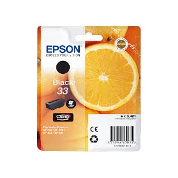 Tinteiro Epson 33 Preto C13T33314010 6,4ml 250 Pág.