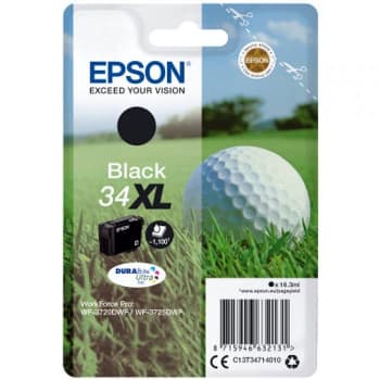 Tinteiro Epson 34XL Preto C13T34714010 16,3ml 1100 Pág.